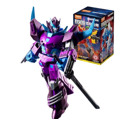 BLOKEES Building Blocks Man Transformers Star Edition 11th Bullet Splicing Movable Model Ornament Toy Collection Gift
