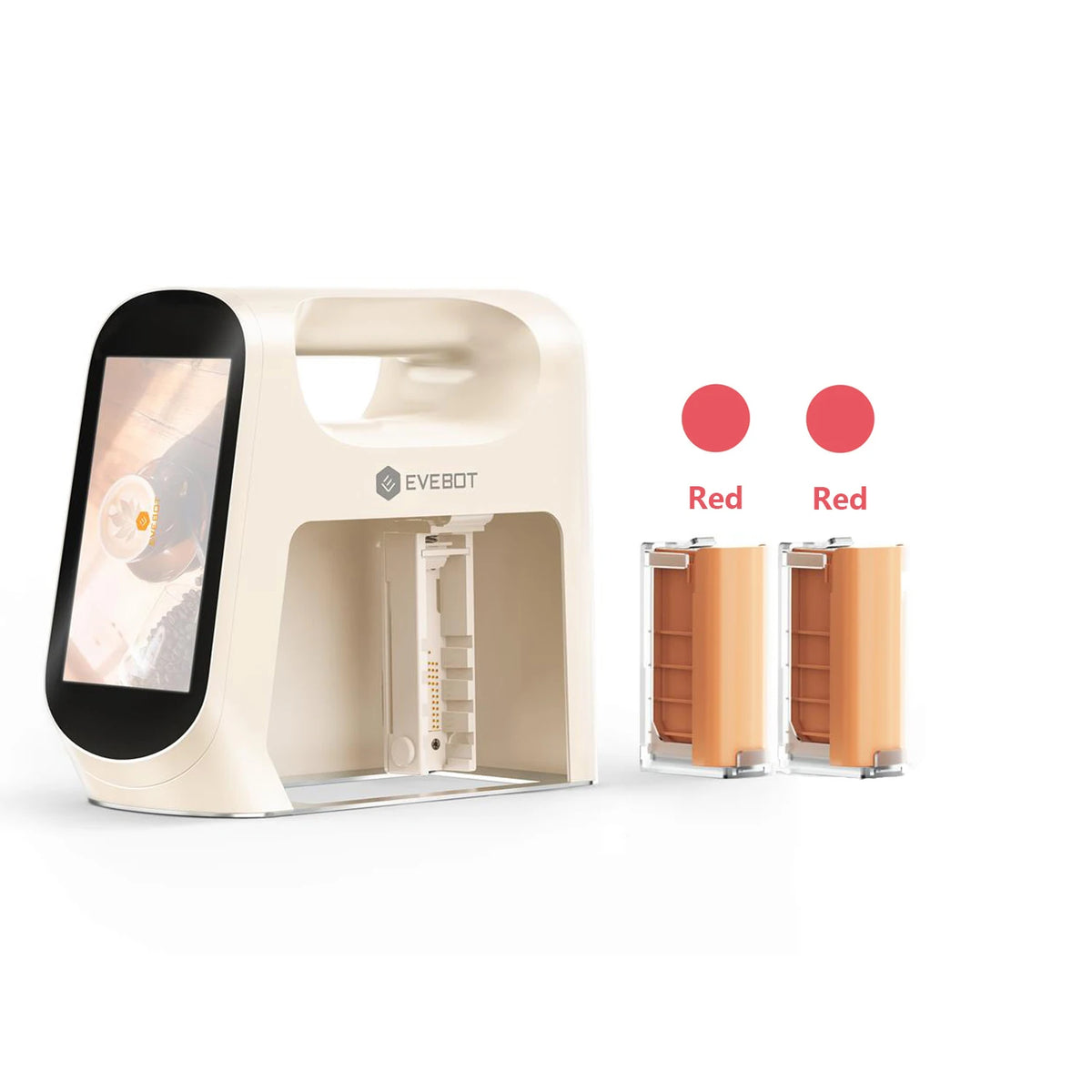 EVEBOT Smart Handheld Food Printer 5cm Print Head (Next-Gen with Visual Positioning) Flip Screen Ideal For Cafés & Coffee Shops