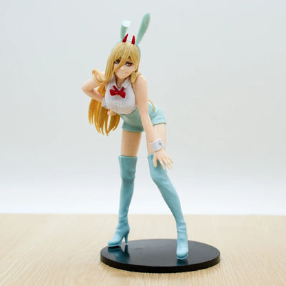 Chainsaw Man Power Bunny Girl Anime Figure Makima Action Figure Hayakawa Aki/Higashiyama Kobeni/Denji/Reze Figure Model Doll Toy