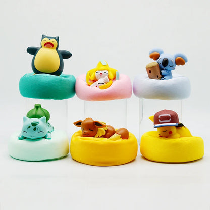 Anime Pokémon Blind Box Model Figure 1-12 Pcs Pikachu Sleep Series Interior Hand Sleeping Position Toys Gift for Sfriends