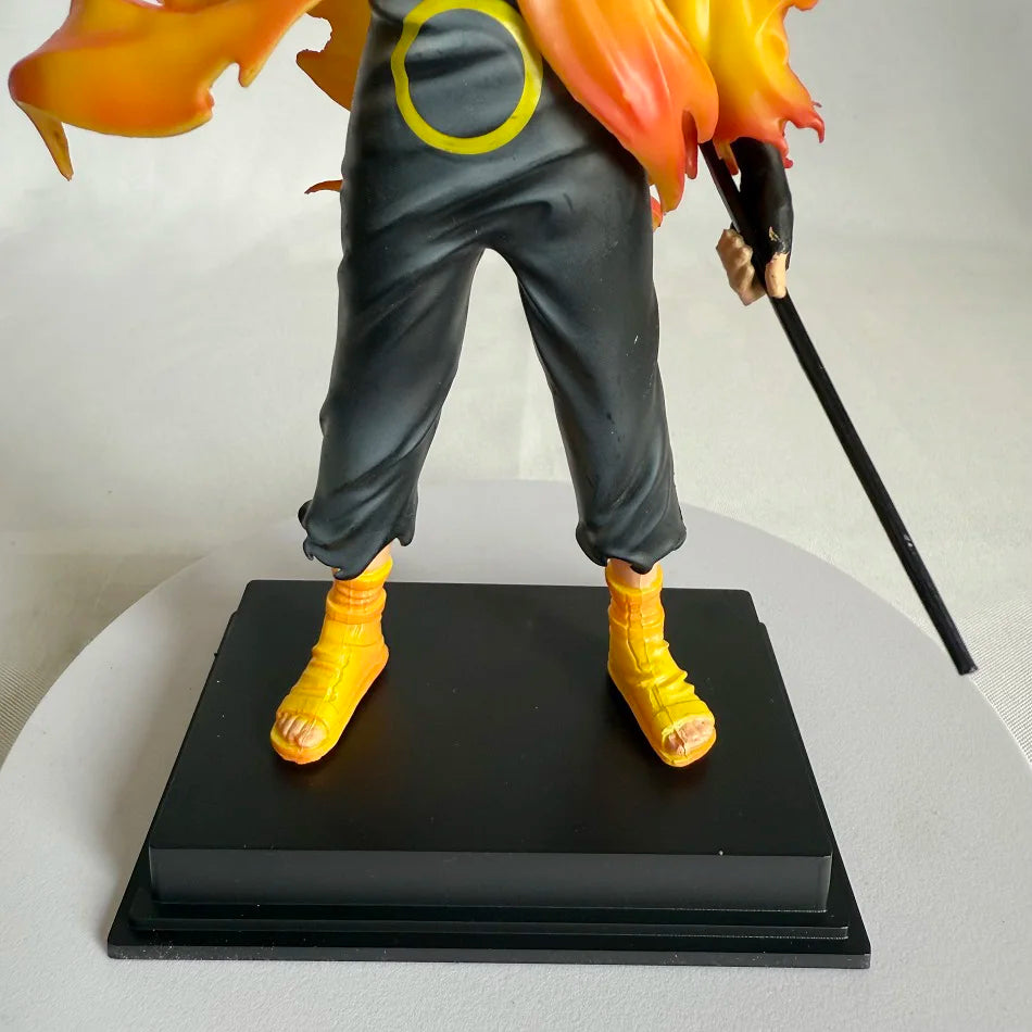 22cm Naruto Shippuden Anime Figure AK Uzumaki Naruto Uchiha Sasuke Action Model Pvc Statue Desktop Ornament Collection Toys Gift