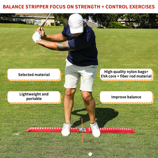 Caiton Golf Swing Trainer - An Innovative and Flexible Tool to Boost Your Balance and Swing Performance-Suitable for All Golfers