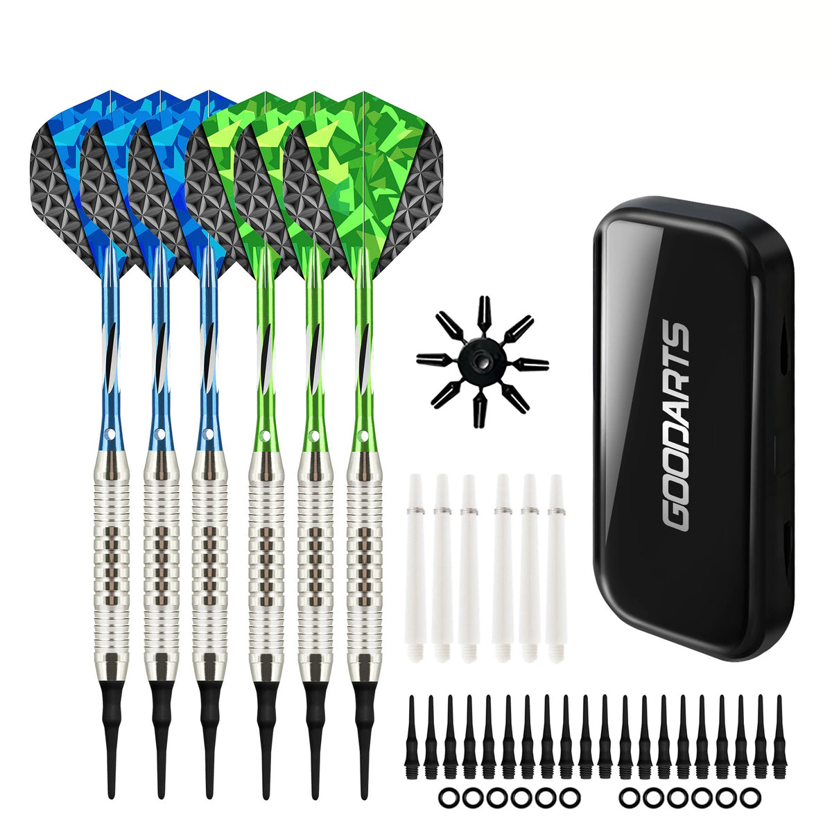 TRALOW 3/6/12PCS Professional Soft Tip Darts Set for Electronic Dartboard Darts Plastic Tip Multiple Dart Patterns To Choose