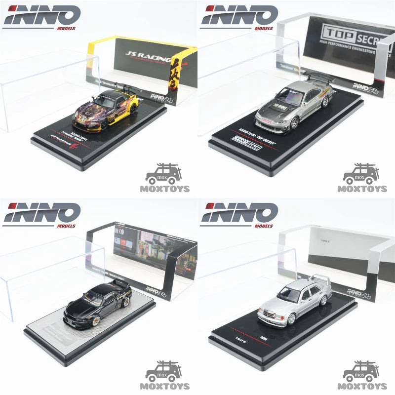 INNO 1:64 S2000 S15 BCNR33 190E Diecast Model Car