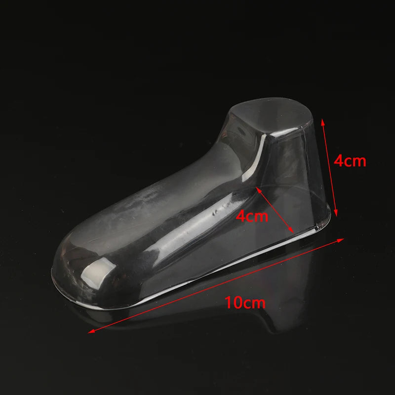 10PCS Clear PVC Child Booties Showcase Support Frame Feet Plastic Shoe Mold Baby Shoe Stretcher Socks Display Stand
