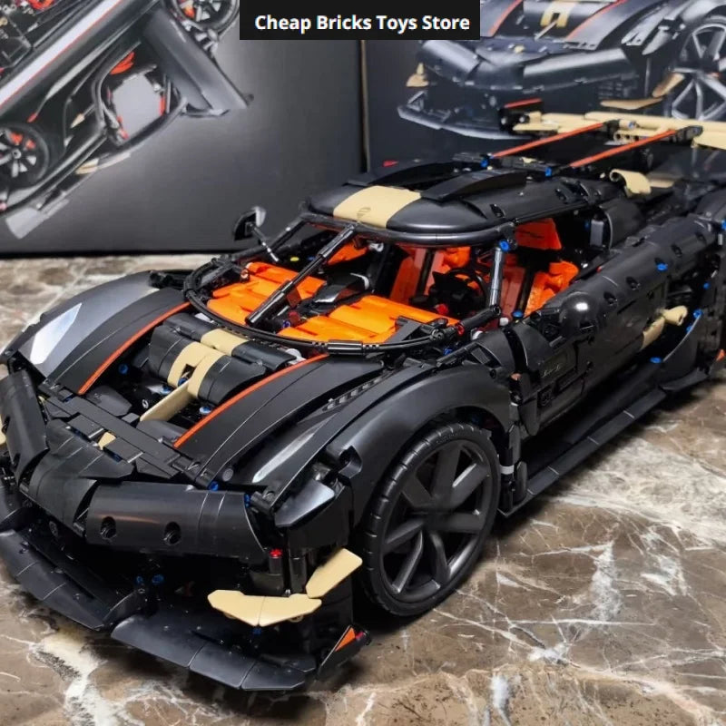 Model V8 Racing Car Supercar Hypercar Toys Adults Gift Technical Vehicles Bricks Building Blocks Cheapest 4104pcs for Home Decor