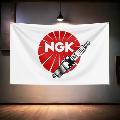 N-G-Ks Auto Parts Flag  For Garage Workshop Repair Shop Man Cave Bar Club Auto Shop Wall Decor Banner