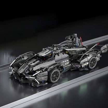 600pcs Cool Sports Car Building Blocks, Stylish, Sleek Black Racing Car. Challenging to assemble! The perfect Christmas gift.