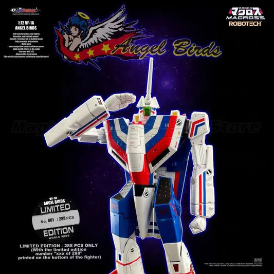 【In Stock】Kitz Concept Robotech Macross Delta VF-1A Angel Bird 2.5 Upgraded Version Finished Mecha Model Toy Figure