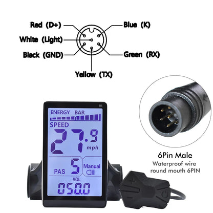 Color Wired Stopwatch Supports Electronic Shift Odometer Bike Computer Waterproof Cycling Odometer Electric Bike Accessories