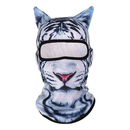 3D Cat Ski BalaclavaAnimal Face Covering Full Face Hood Masque Cute AnimalBalaclava Motorcycle Motocross Ski Snowboard Hat Good