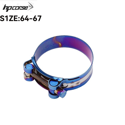 32mm - 85mm Motorcycle Exhaust Clamp Clip Stainless Steel Exhaust Pipe Clamps For Middle Exhaust Connect Fixed Seal Install