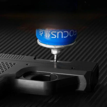 2026 New Clip Gun Type Butane Gas Lighter Three Capacity Cigarette Holder Windproof Jet Blue Flame Lighters Men's Gifts (NO GAS)