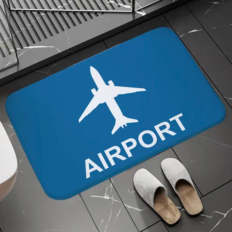 Non-slip Doormat Arrivals And Departures Long Corridor Carpet Entrance Door Mat Bath Kitchen Carpets Living Room Home Decor Mats