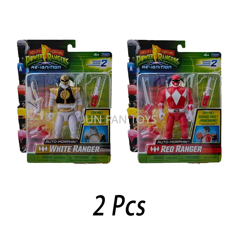 Original Power Rangers S2 White Ranger Figure All Accessories Collection Combinable White Tigerzord Saba Saber Mask Coin Playset