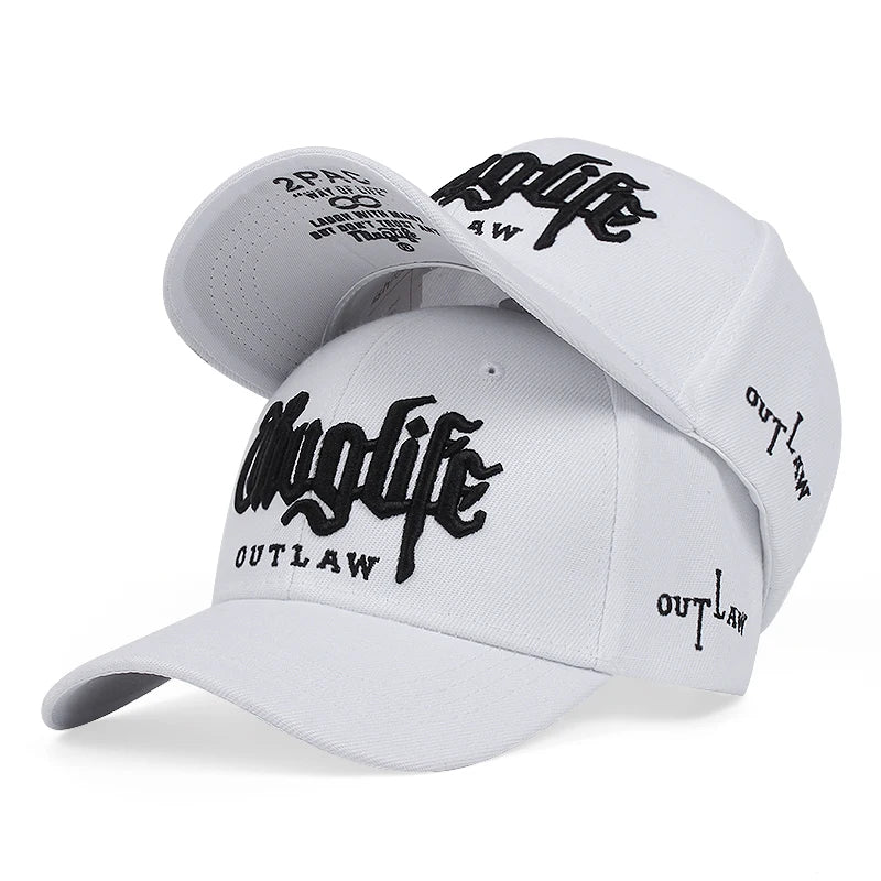2025 Fashion Fastball CAP Thuglife Embroidery Hiphop Baseball Cap Snapback Hat Adult Outdoor Casual Sun Casual Bone Dropshipping