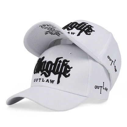 2025 Fashion Fastball CAP Thuglife Embroidery Hiphop Baseball Cap Snapback Hat Adult Outdoor Casual Sun Casual Bone Dropshipping