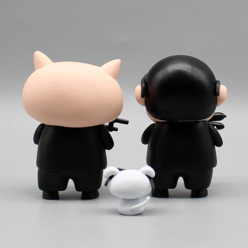 Anime Crayon Shin-chan Cos Platinum Saber Action Figure Toys Manga Nohara Shiro Figuras GK Statue Collection Model Doll Kid Gift