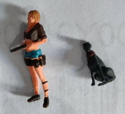 Painted Miniatures 1/64 Paul Walker Gal Gadot Vin Diesel Mini Scene Props Doll Figures Model Cars Vehicles Cars Toys Gift