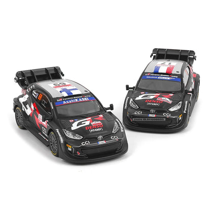 Bburago 1:43 WRC Toyota GR Yaris Rally1 Hybrid Rovanpera #69 Ogier #17 Alloy Luxury Vehicle Diecast Pull Back Cars Model Toy