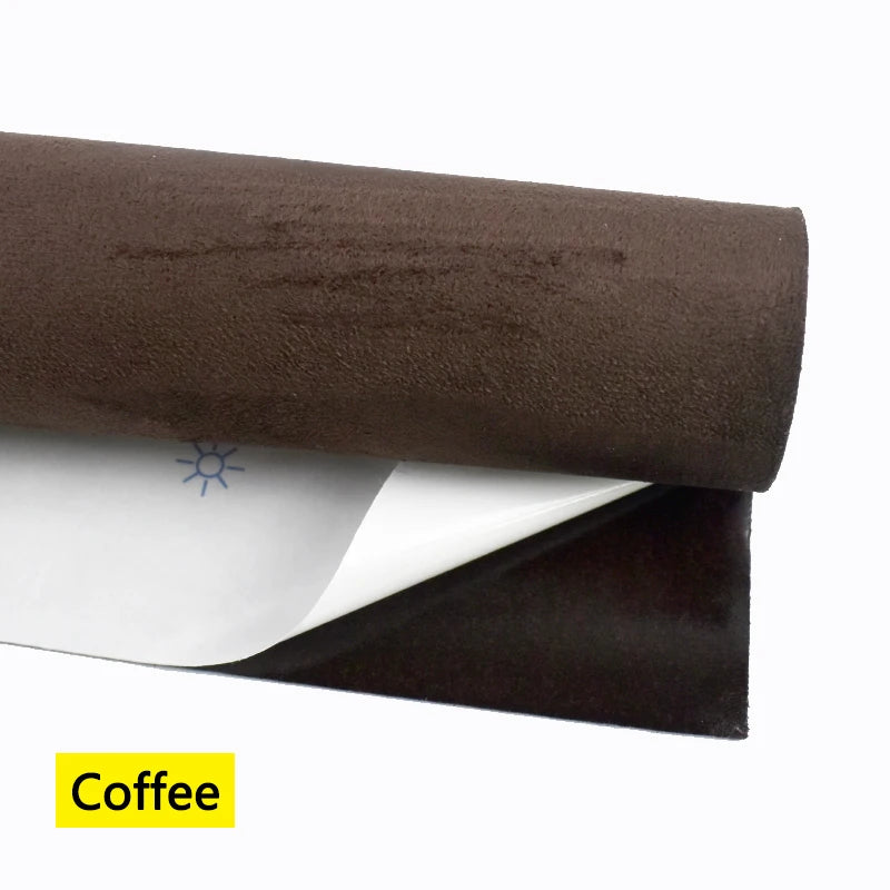 20-100cm Suede Leather Fabrics for Car Interior Modification Self-adhesive Splicing Cloth DIY Door Panel Workbench Wrap Sticker