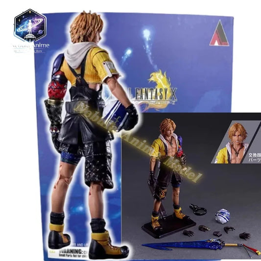 In Stock Domestic KO Boxed PLAY ARTS Kai Final Fantasy X Tidus PA Kai Articulated Action Figure Toys Gifts