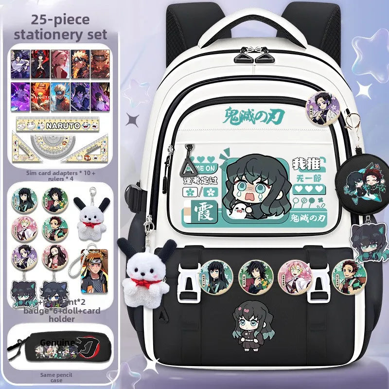 Demon Slayer large capacity cartoon elementary school backpack for boys and girls itabag Nezuko collaboration