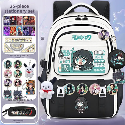 Demon Slayer large capacity cartoon elementary school backpack for boys and girls itabag Nezuko collaboration