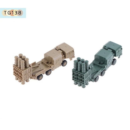 【New】1/144 China HQ-16 Air Defense Missile Launcher 4D Assembled Chariot Simulation Model Sand Table Toy No Glue Required