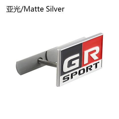 3D Metal Car Sticker Labeling Emblem Badge Decals For Toyota GR Sport C-HR RAV4 Corolla Yaris Camry Prado Prius Auto Accessories