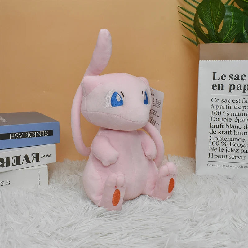 Mew Pokemon Plush Doll Kawaii Cartoon Go dex Mew Plush Toys Soft Stuffed Kawaii Anime Doll Pillow Birthday Gift For Kids
