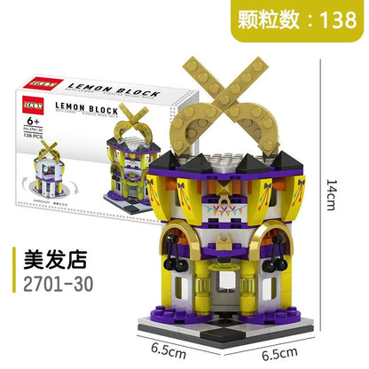 Mini House Building Blocks City Store Street View Snack Street Figures Children's Toys Boys and Girls Gifts Compatible With Lego
