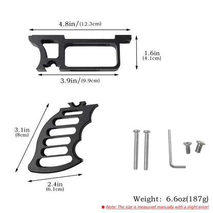 2026 Hot Metal Detachable Grip DIY Slingshot Special Assembly Grip Homemade Large Slingshot High-quality Accessories Parts