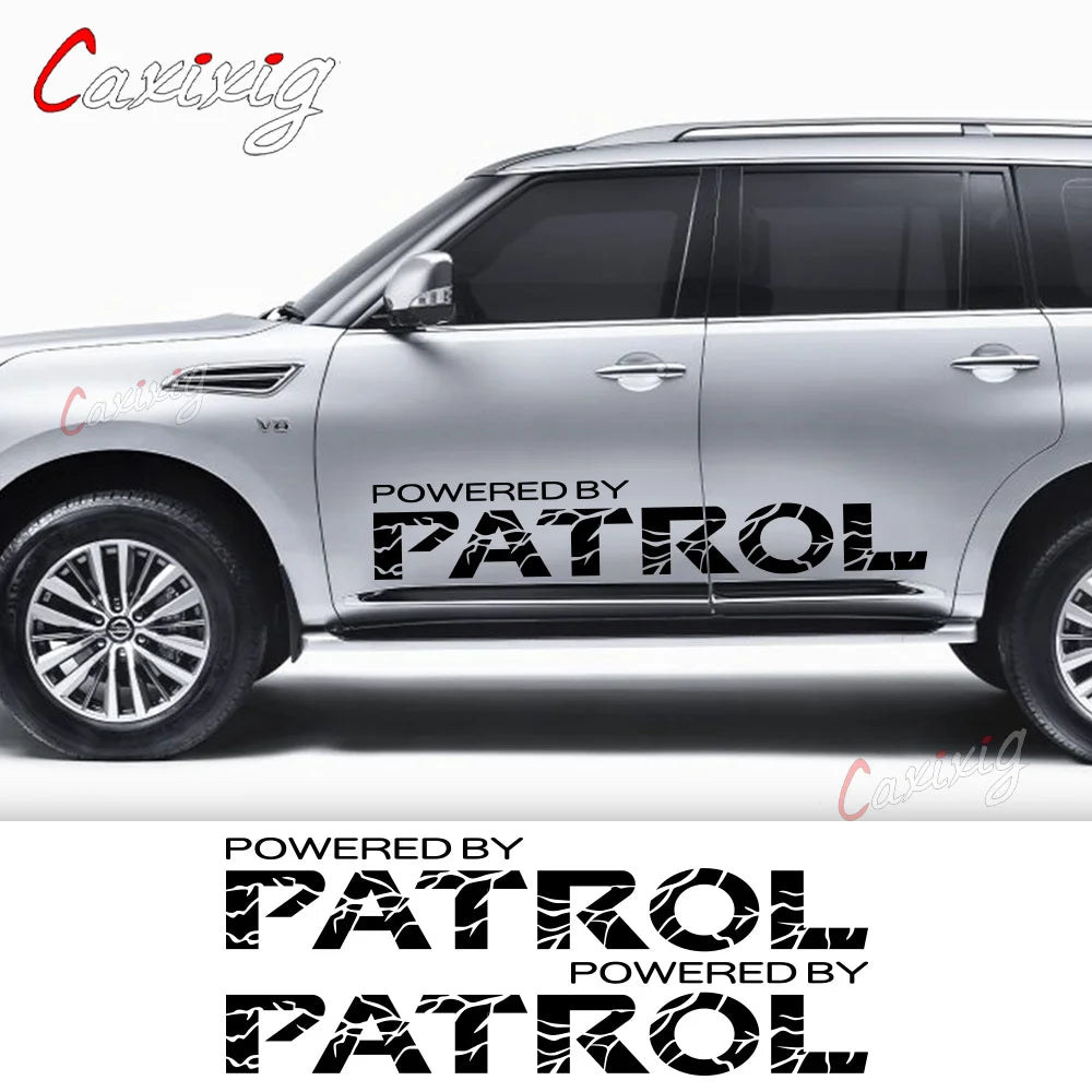 2PCS Car Door Side Sport Stickers For Nissan Patrol y60 y61 y62 Auto Body Decoration Vinyl Film Decal DIY Accessories