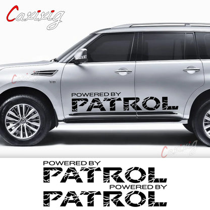2PCS Car Door Side Sport Stickers For Nissan Patrol y60 y61 y62 Auto Body Decoration Vinyl Film Decal DIY Accessories