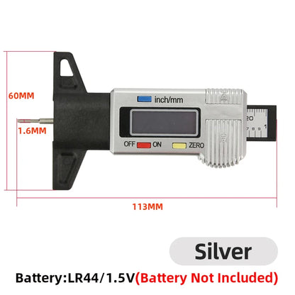 Tread Depth Gauge For Car Tyre Tire Meter Thickness Gauges Automobile Tire Wear Detection Measuring Tools Depth Caliper