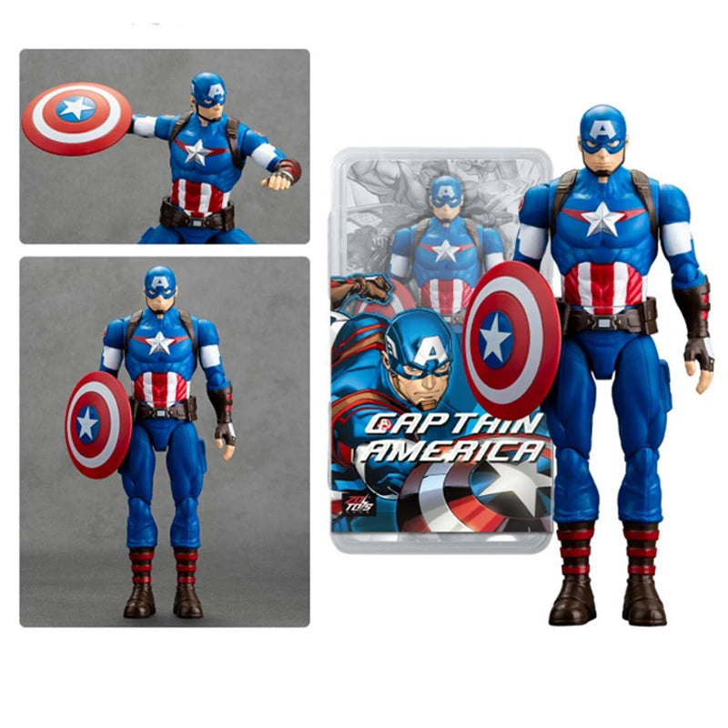 18CM Avengers Legends Figure ZDTDS Original Toy Set Spider Captain Miles Morales Thanos Ghost Iron Man Hulk Box Thor Falcon Doll