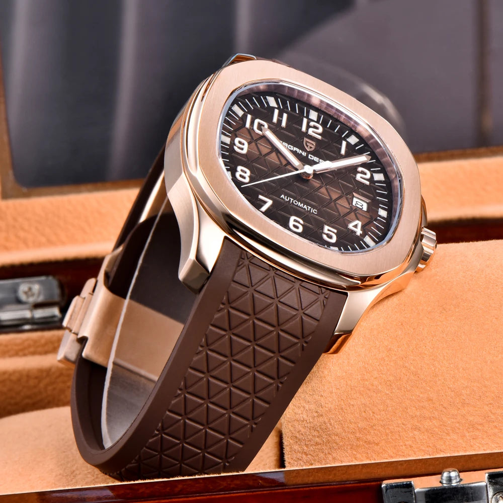 2026 New PAGANI DESIGN Gold Luxury Men's Watches Mechanical Automatic Watch Men AR Sapphire Waterproof Luminous Man Gift Clock