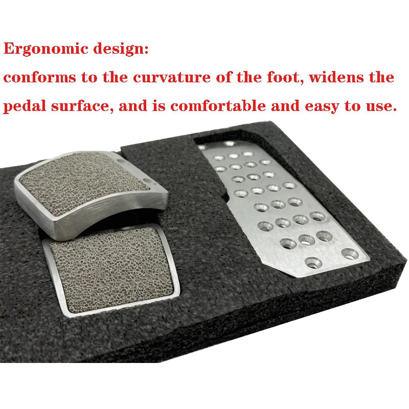 Universal Replacement Car Pedals Manual Foot Rest Automatic Racing Car Pedal Aluminium Brake Clutch Foot Pedal Pad Cover