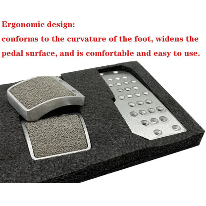 Universal Replacement Car Pedals Manual Foot Rest Automatic Racing Car Pedal Aluminium Brake Clutch Foot Pedal Pad Cover
