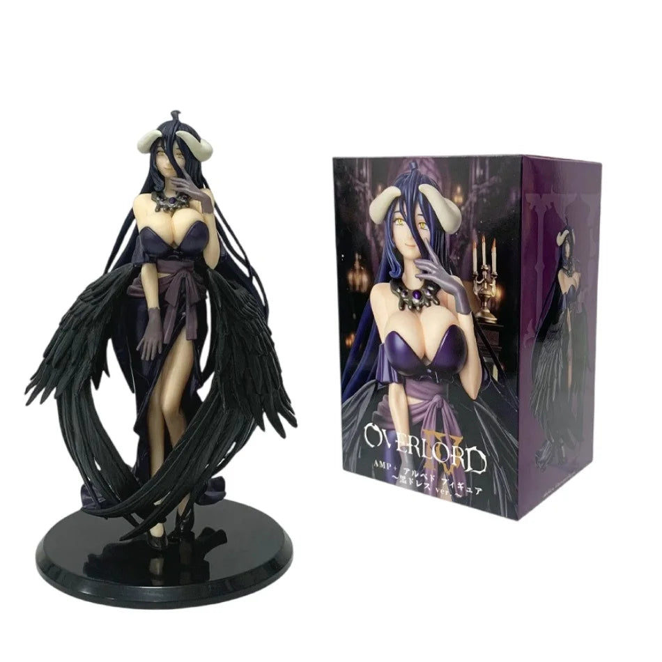 2026 Hot 18/24cm OVERLORD King of the Undead Albedo Armor Design Model Figure Collection Series Doll Toys Fans Birthday Gifts