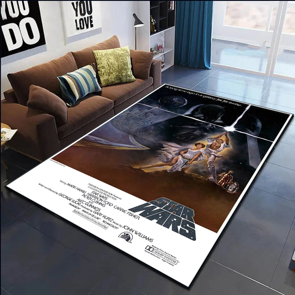 20th Anniversary 2025 S-Star W-Wars Revenge of Sith Scifi Film for Bedroom Living Room Sofa Home Anime Rug Non-slip Floor Mat