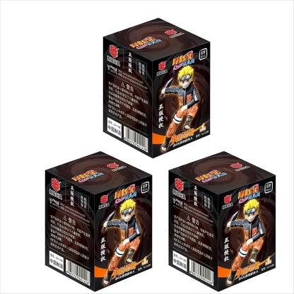 New Original NARUTO Building Blocks Toys Cartoon Anime DIY Assembled Figure Uzumaki Shippuden Action Model Toys Children Gifts