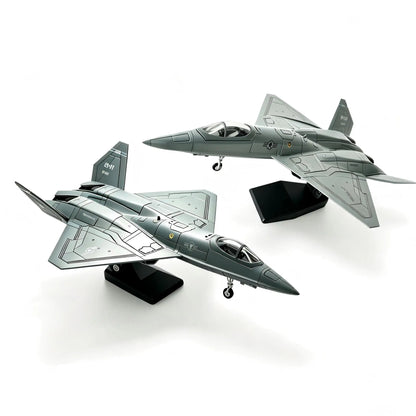 1/72 Scale YF-23 Stealth Fighter Jet Model ABS Plastic Simulation Military Aircraft Static Display Collection Toy Gift