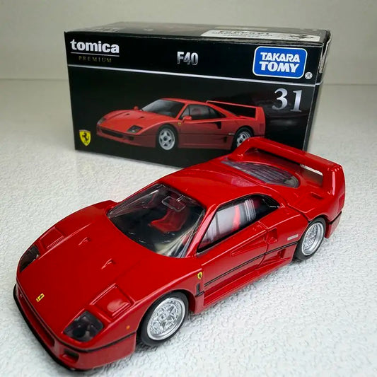 TOMY Tomica Premium Black Box TP31 Ferrari F40 Supercar Alloy Model Car Ornament Non Remote Control Vehicle Toy Collectible Gift