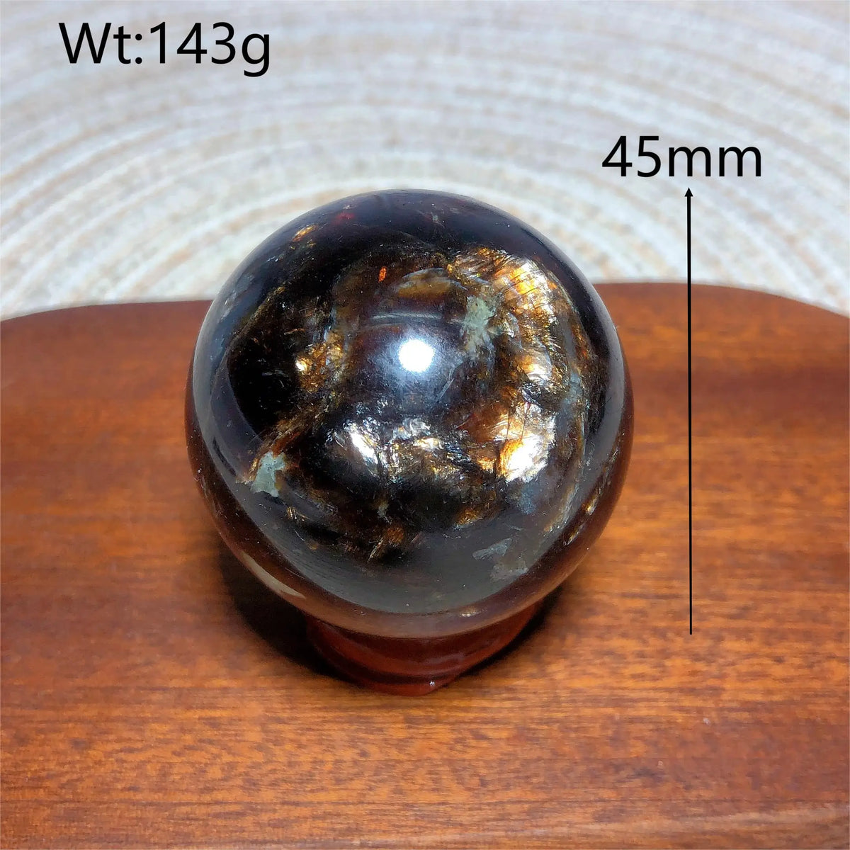 Natural Crystal Phlogopite Golden Flashy Mica Sphere Painting Gemstones Mineral Energy Reiki Home Decorations Gift
