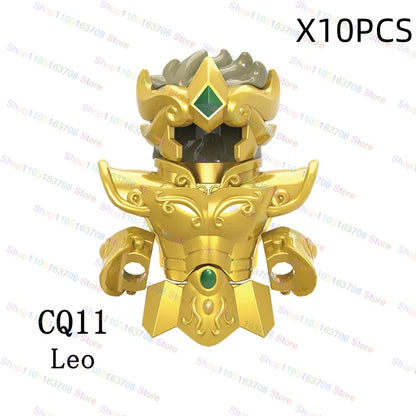 Saint Seiya Japanese Anime Cartoon Bricks Dolls Aiolia Aiolos Model Toys Building Blocks Figures Assembly Toys Gifts CQ11-22