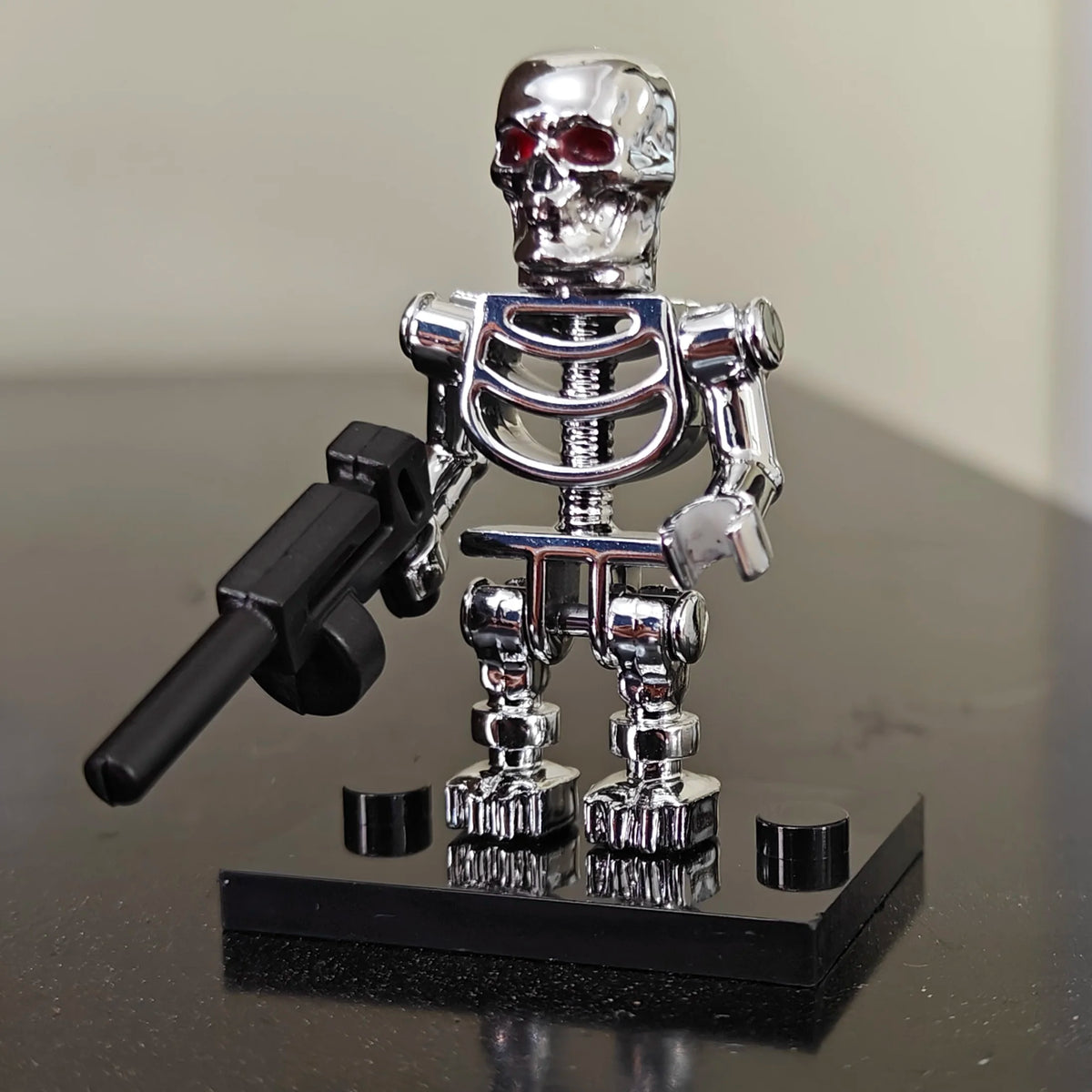 Electroplate Plating Chrome Mr Gold Building Blocks Golden Mini Action Figure Toys