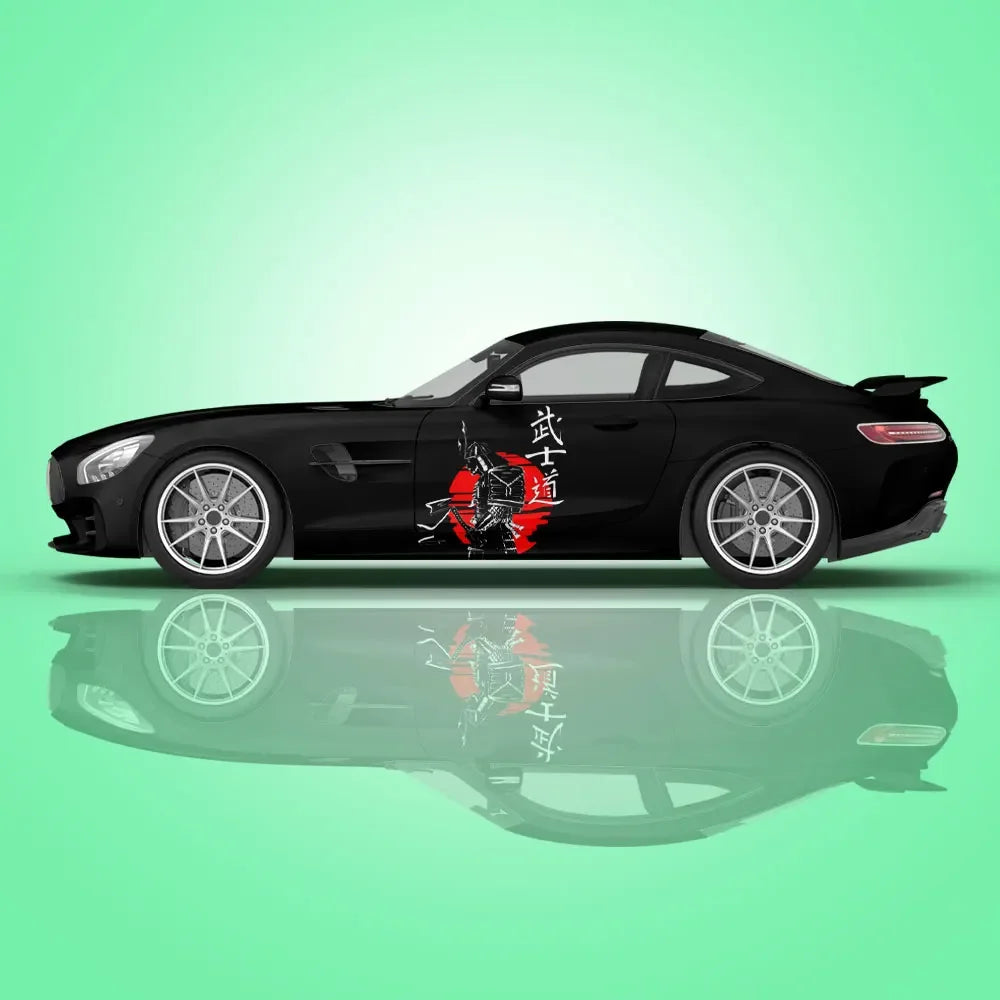 Japanese Samurai Car Stickers Vehicle Painting Taoist Vinyl Packaging Universal Size Anime Car Decoration Modified Stickers