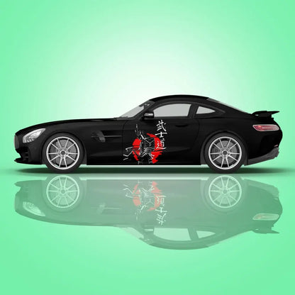 Japanese Samurai Car Stickers Vehicle Painting Taoist Vinyl Packaging Universal Size Anime Car Decoration Modified Stickers
